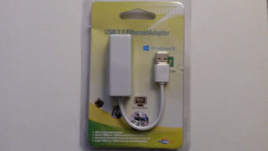 USB to ethernet adapter in its blister Network adapter in its blister